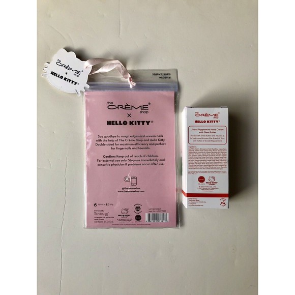 Crème Shop HELLO KITTY Hand Cream Sweet Peppermint & Nail Files Limited Edition - Picture 5 of 7